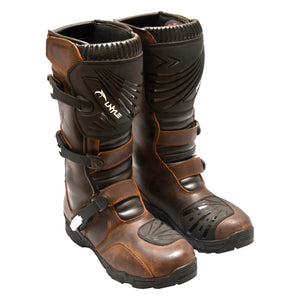 Brown Calf-High Adventure Motorcycle Boots long