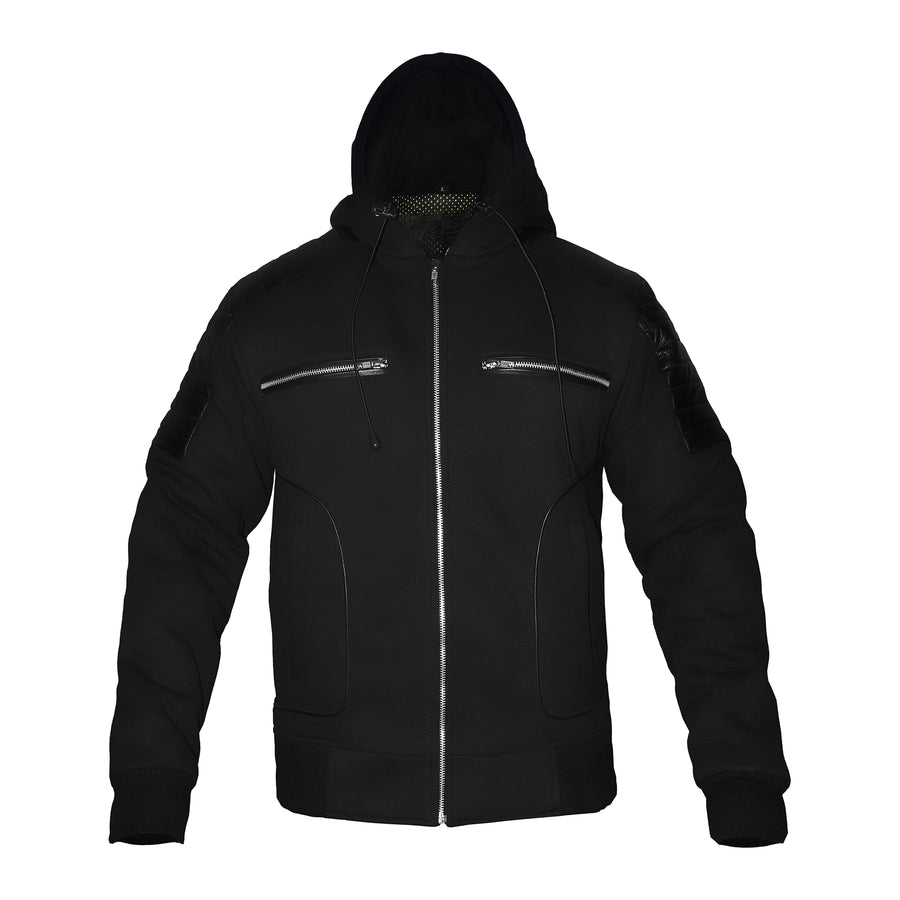 Unyle Softshell Motorbike Hoodie Black